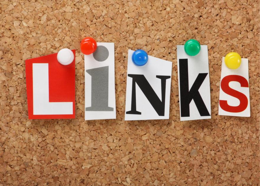 A collage of professional images related to industry links